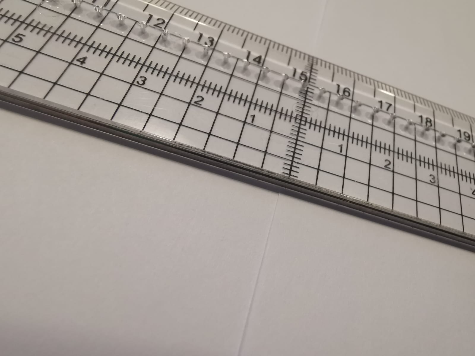 Metal Edged Ruler Metal Edged Craft Ruler with Centre Line - KCraft