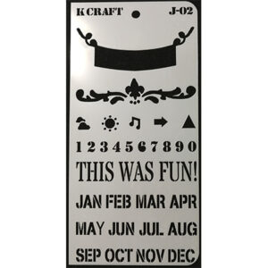 Month Journal Stencil 2