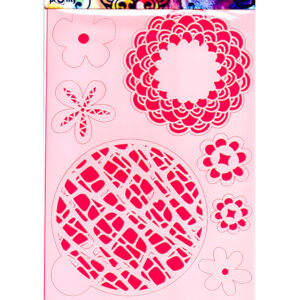 Mask Stencil A4 Gel Flower